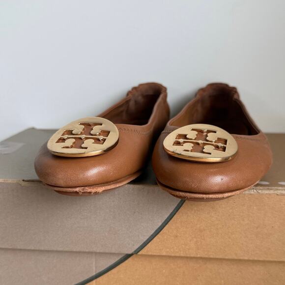 Tory Burch Claire ‘Royal Tan’ Women Ballet Flats - SZ 6 - Picture 8 of 16